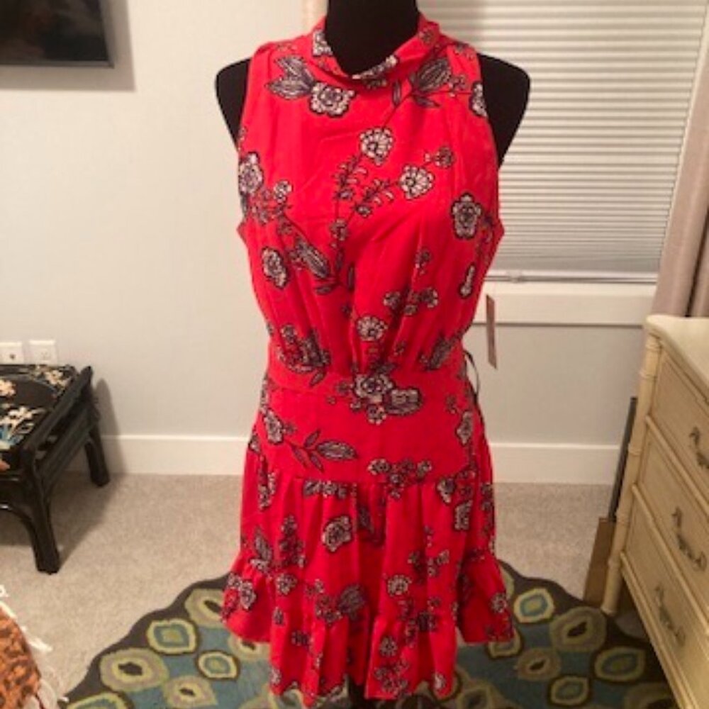 Adorable NWT Tomato Red Sleeveless Eliza J Dress